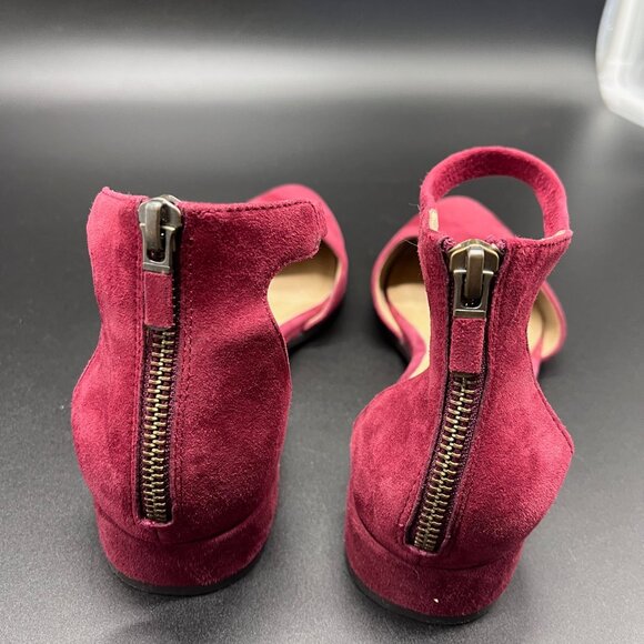 Eileen Fisher Women's Cerise Hutton Suede Ankle Strap Chunky Heel 8.5 - Picture 4 of 6